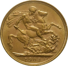 1903 Gold Sovereign Coin Edward VII