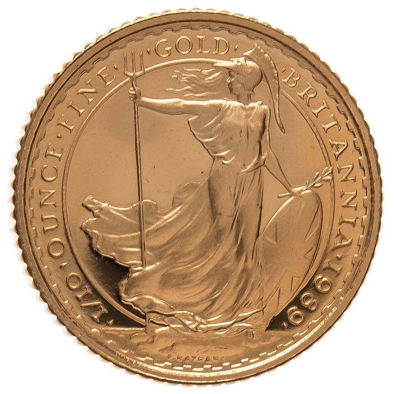1989 Tenth Ounce Proof Britannia Gold Coin