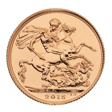 2015 Gold Sovereign The Royal Birth Celebration Boxed