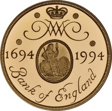 1994 Two Pound Proof Gold Coin: Bank of England