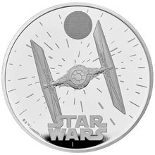 2024 Proof 1oz Star Wars Silver Coin TIE Fighter Boxed