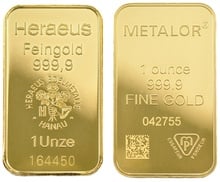 1oz Gold Bars (Pre Owned)