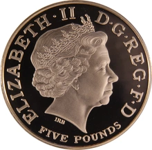 2005 - Gold £5 Proof Crown, Battle of Trafalgar