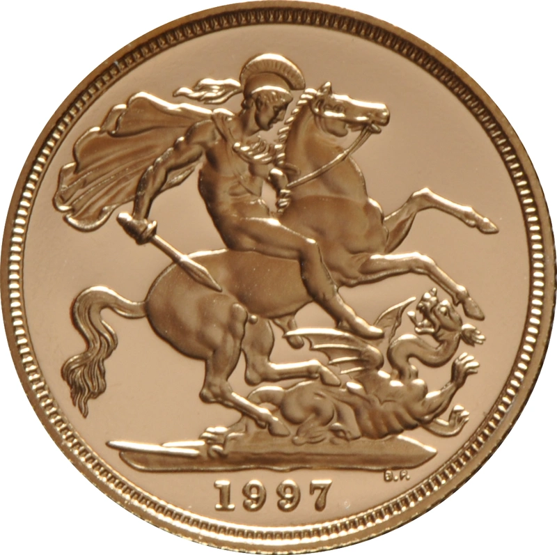 1997 Gold Sovereign - Elizabeth II Third head - Proof No box