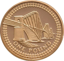 Gold Proof 2004 £1 Forth Bridge
