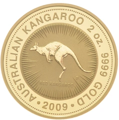 2009 2oz Australian Kangaroo Gold Nugget Coin
