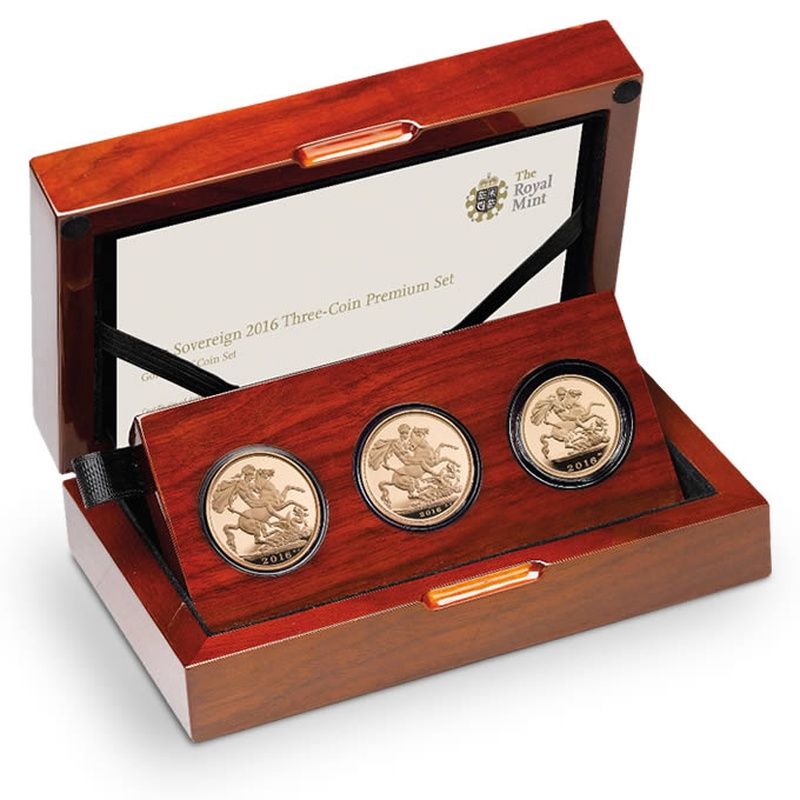 2016 Gold Proof Sovereign Three Coin Premium Set - Butler effigy