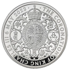 2023 2oz Silver Coronation of King Charles III Proof Coin Boxed