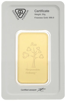 1oz Gold Bar Metalor