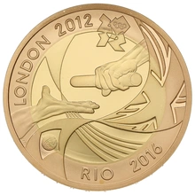 2012 Proof £2 Coin Gold Double Sovereign London Rio Olympic Handover Ceremony