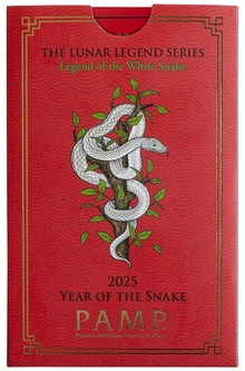1oz Gold Bar 2025 Year of the Snake PAMP