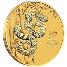 2025 Year of the Snake Gold Coin 1/10oz Perth Mint Australian Lunar Series