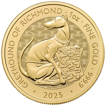 2025 Greyhound of Richmond - Tudor Beasts 1oz Gold Coin