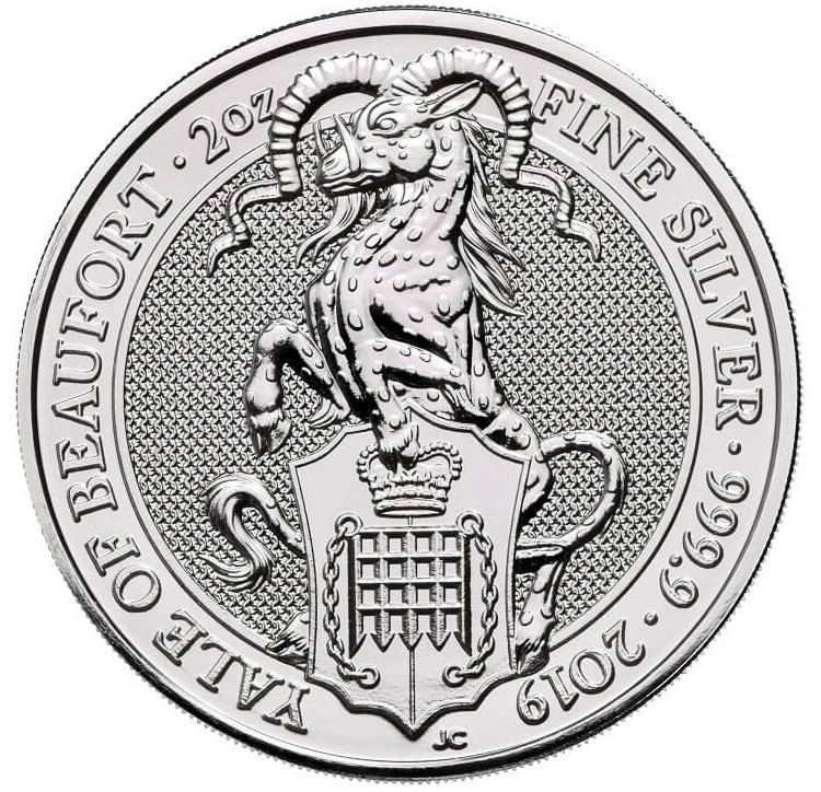 2oz Silver Coin, Yale Of Beaufort - Queen's Beast 2019