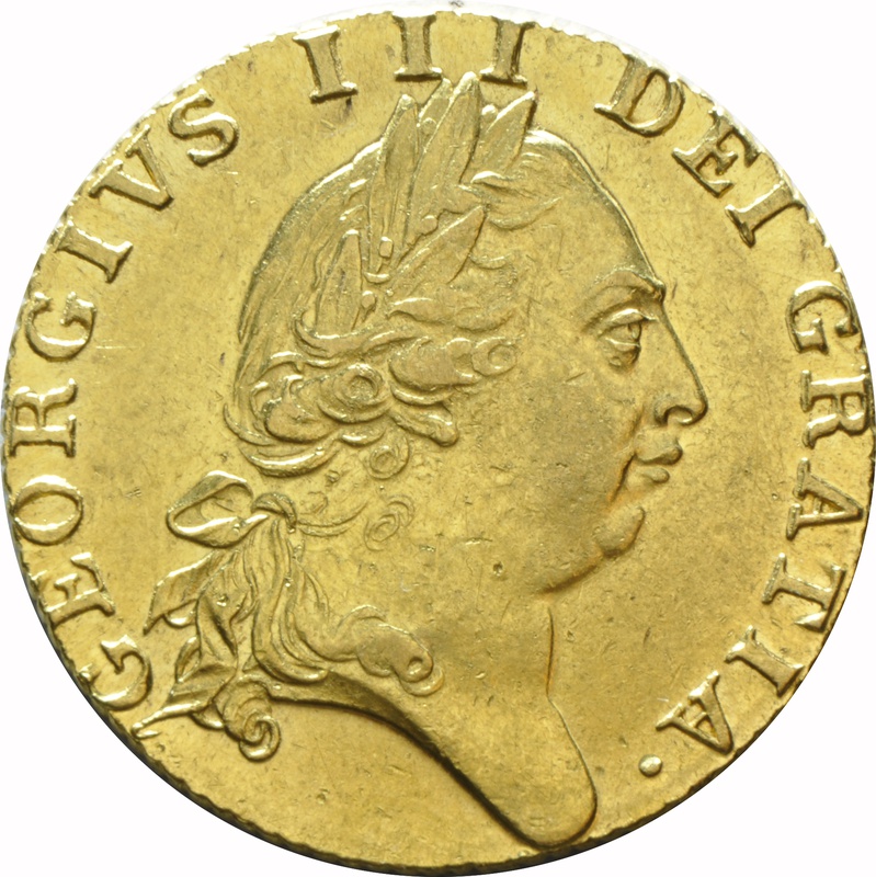 One Guinea George III Fifth Head (spade guinea)
