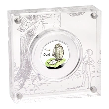 2021 Owl Fifty Pence Proof Silver Coin Boxed