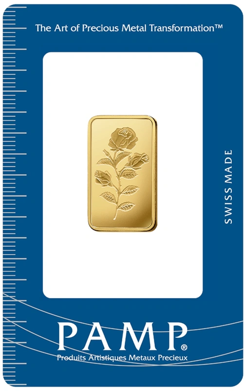 PAMP Rosa 10 Gram Gold Bar Minted
