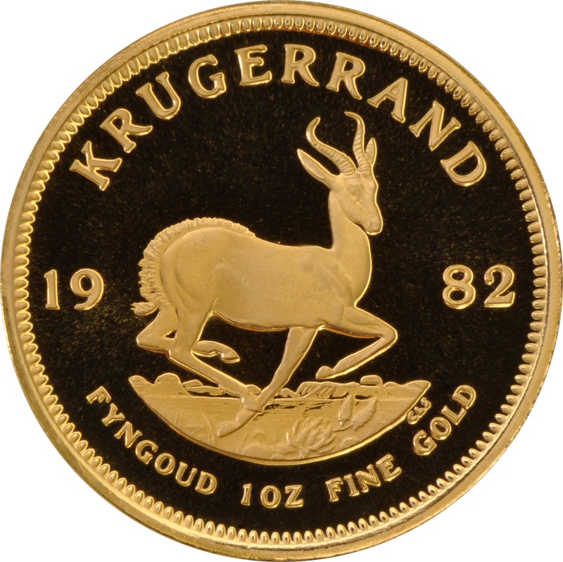 1982 1oz Gold Proof Krugerrand - coin only
