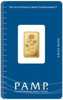 5g Gold Bar Rosa Minted PAMP