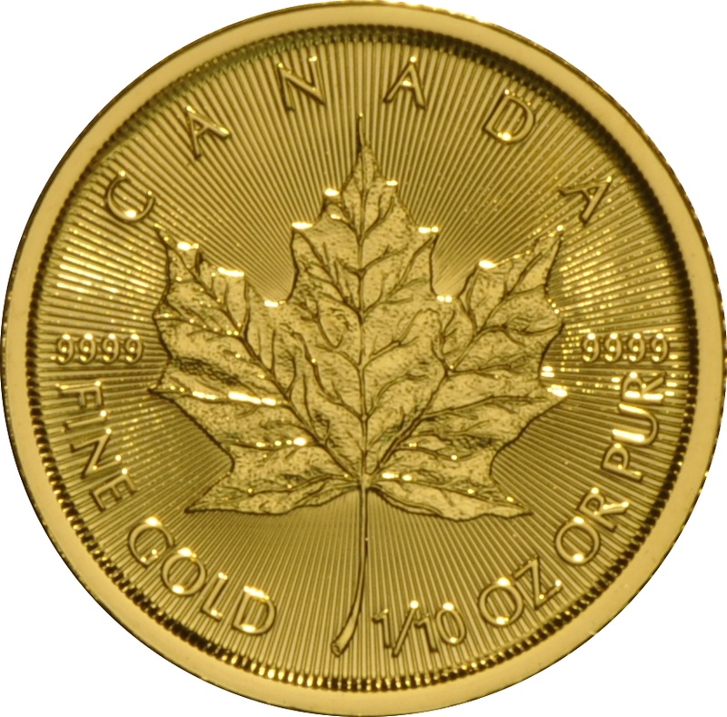 2017 Tenth Ounce Gold Canadian Maple
