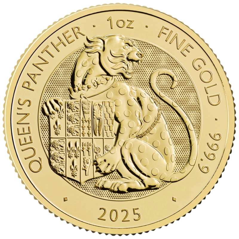 2025 Queen's Panther - Tudor Beasts 1oz Gold Coin