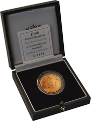 1996 Proof £2 Gold Coin Celebration of Football Boxed