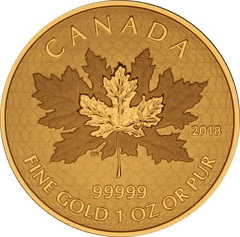2018 1oz PURE Canadian Maple Leaf Gold Coin