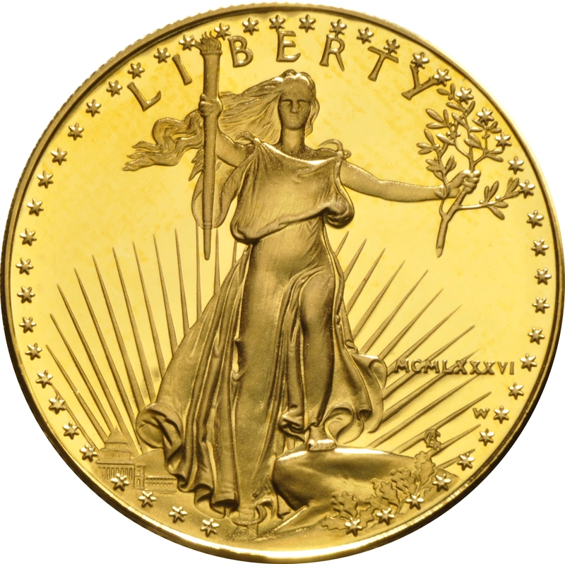 1986 Proof American Eagle Gold Coin 1oz MCMLXXXVI