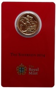 2014 Gold Sovereign - Elizabeth II Fourth Head - India