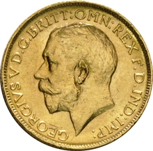 1916 Gold Sovereign - King George V - S
