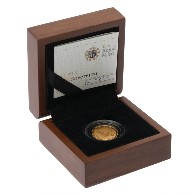 2012 Proof Gold Half Sovereign Boxed