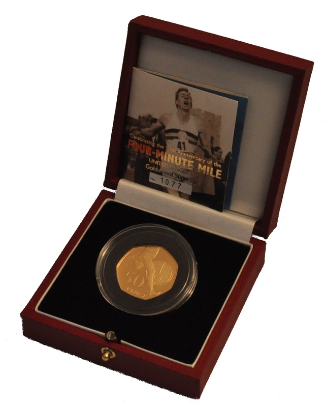 Gold Proof 2004 Fifty Pence Piece - Roger Bannister