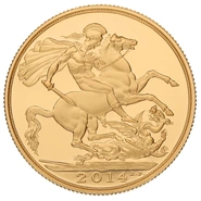 2014 Proof £2 Coin Gold Double Sovereign