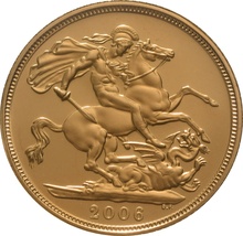 2006 Gold Sovereign - Elizabeth II Fourth head - Proof No box