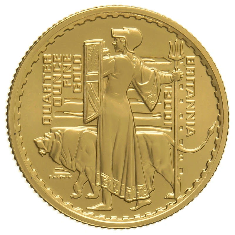 2001 Quarter Ounce Proof Britannia Gold Coin
