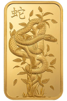 1oz Gold Bar 2025 Year of the Snake PAMP
