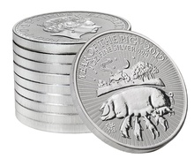 2019 Royal Mint 1oz Year of the Pig Silver Coin