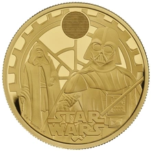 2023 1oz Darth Vader & Emperor Palpatine Star Wars Proof Gold Coin Boxed