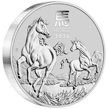 2026 Year of the Horse Silver Coin 1kg Perth Mint Australian Lunar Series