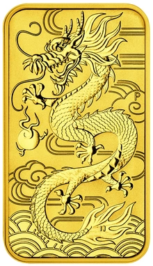 2018 1oz Dragon Rectangular Gold Coin