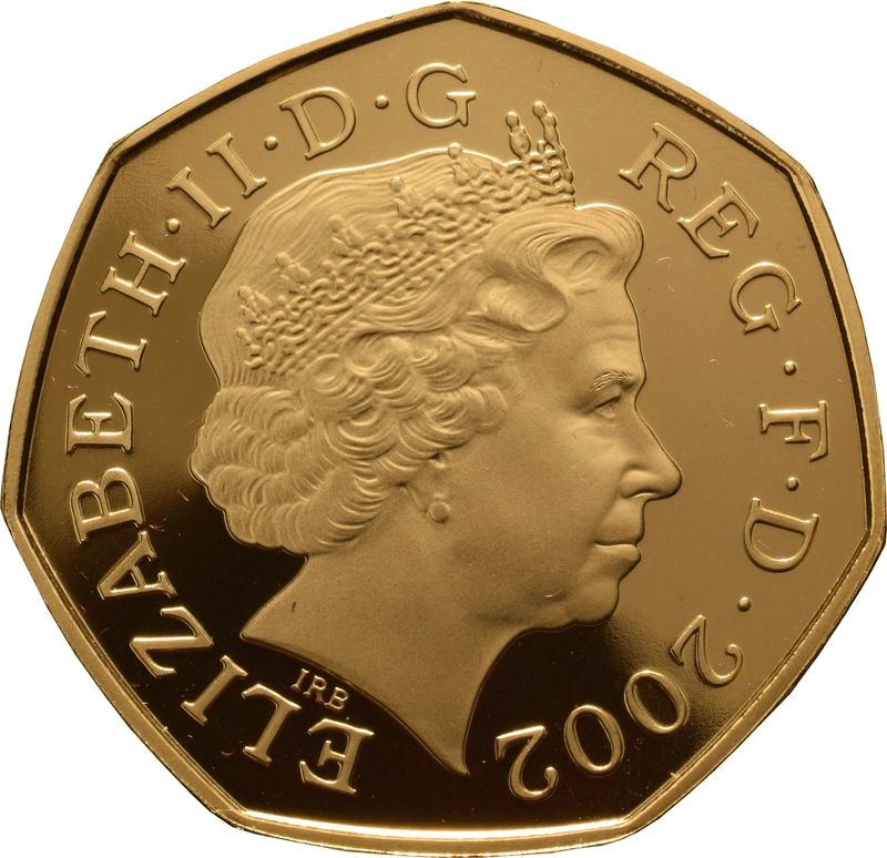 Proof Gold 50p Coin