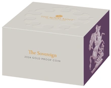 2024 Gold Proof Sovereign Coin Boxed