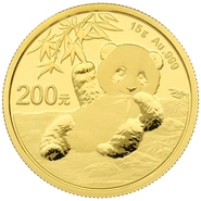 2020 15g Gold Chinese Panda Coin