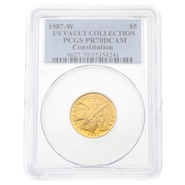 1987 Proof Bicentenary of the Constitution - American Gold Commemorative $5 PCGS PF70