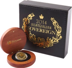 2014 Australian Proof Gold Sovereign Boxed