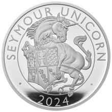 2024 Seymour Unicorn - Tudor Beasts Silver Proof Two Coin Set Boxed