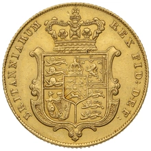 1826 Gold Sovereign Coin George IV Bare Head