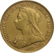 1898 Gold Sovereign - Victoria Old Head - London