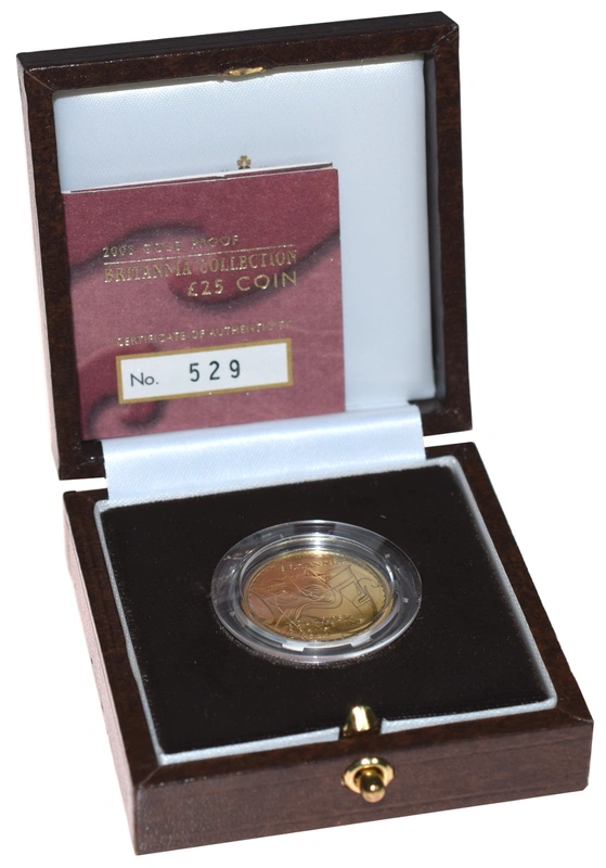 2003 Proof 1/4oz Gold Britannia Coin Boxed