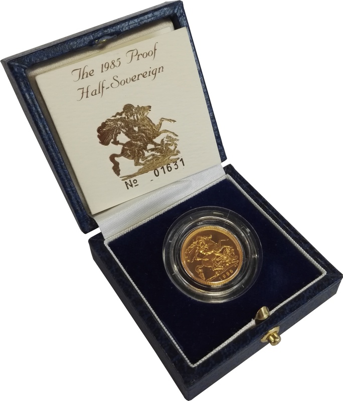 Gold Proof 1985 Half Sovereign Boxed